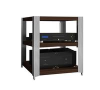 Multima o Tower - Soporte esquinero para TV, estantes para juegos, mesa de consola para tocadiscos y consolas de juegos