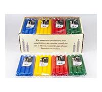 Multimarca 90615 Pack 4 Velas Cilíndricas - 175X20 Mm - Violeta