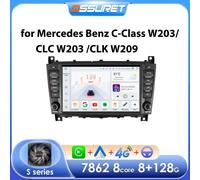 Radio de coche 2DIN de 8 pulgadas para Mercedes Benz Clase C CLC W203/ Clase CLK W209/ Clase G W463 GPS Carplay inalámbrico Android Auto 4G OBD DAB S8 AHDC2 AI