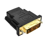 Multimedia Interface to DVI-I Male Adapter - Alta Definición Bi-Directional DVI-I 1080P Male-to-Male Converter, Estable Signal Transmission Adapter for TV Box, Computer, Monitor, PC