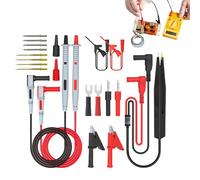 Multimeter Test Lead Kit, Professional Alligator Clip Probes, Reemplazable Pin Set, Electronic Repair Tool for Schools, Laboratories, and Electricians' Testing Needs