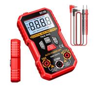 Multimeter Tester, Digital Smart 6000 Counts Multimeter, High-Precision Measuring Tool, Perfect for Construction, Solar, Car Circuit, Industrial Hvac Diagnosis, 11.5x6x2.9cm Red Black ABS