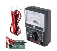 Multímetro analógico comprobador eléctrico profesional y fiable AC/DC 1000 V, voltímetro, amperímetro, ohmímetro, ohmímetro, con puntas, comprobador de baterías, herramientas eléctricas, multímetro