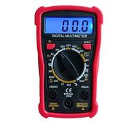 Multímetro Automotriz,Multímetros Portátiles de Mano - Probador de Voltaje CA/CC - para Corriente Amperios Resistencia Diodos Continuidad Ciclo de Trabajo Capacitancia Temperatura Hogar