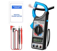 Multímetro Clamp - Detector de voltaje Amp, medidor digital | Probador de corriente de pantalla LCD, herramienta eléctrica de diseño JAW para el análisis del circuito de CA - CC, mantenimiento