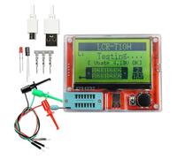 Multímetro con pantalla LCD LCR-T10H, comprobador de transistores, diodos, triodos, condensadores y resistencias