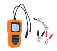 Multímetro de panel solar con pantalla LCD para monitoreo de voltaje y potencia en tiempo real 0-20A 12-50V para paneles fotovoltaicos prueba Mppt sobreprotección ABS para naranja