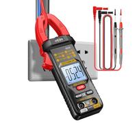 Multímetro de pinza digital | Probador eléctrico inteligente de 4000 puntos | Multímetro de pinza Anticalorías, pantalla digital | Para voltaje corriente DC AC Taller Home Garage Electricista