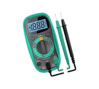 Multímetro de resistencia con pantalla digital, amperímetro, amperímetro Voltemter 1999, medidor portátil, dispositivo de medición eléctrico móvil