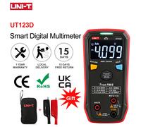 UNI-T Digital Smart Multimeter UT123D True RMS EBTN Display DC AC Voltage Current Tester Capacitance Meter Measuring Instruments