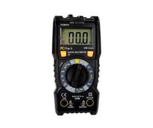 Multimetro digital 600v/dcac 10a/dcac resistencia 20mg pcwork ** pcw01