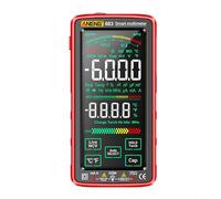Multímetro digital 683 con pantalla táctil, medidor inteligente de rango automático de 6000 cuentas, batería de litio recargable por USB, detección NCV, luz de fondo, linterna, cables de prueba para