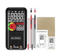 Multímetro Digital 9999 Cuentas Serie Inteligente Multímetro DC Voltaje CA Condensador Ohm Diodo NCV Probador De Cable Vivo Medición Precisa(S10-1.5V AAA Battery)