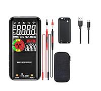 Multímetro Digital 9999 Cuentas Serie Inteligente Multímetro DC Voltaje CA Condensador Ohm Diodo NCV Probador De Cable Vivo Medición Precisa(S20 EMF Multimeter)