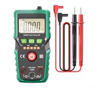Multímetro digital, amperímetro inteligente, pantalla electrónica específica eléctrica, multímetro de rango automático para pruebas eléctricas