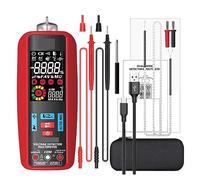 Multímetro Digital Automático Inteligente Multiprobador Amperímetro VFC Corriente Condensador Ohm Electricista Tester Herramientas Lectura Rápida Precisa Sencilla(A5X-USB charging)