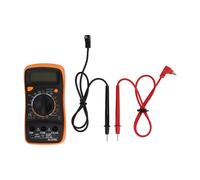 Multímetro digital con pantalla LCD retroiluminada, voltímetro CA/CC, amperímetro, ohmímetro, probador de diodos, sensor de continuidad audible,