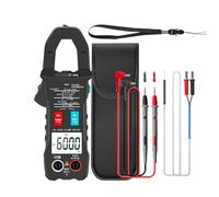 Multímetro Digital con pinza amperimétrica, 6-600V, 600A, voltajes, resistencia de corriente, amperímetro de 6000 recuentos, probador de voltajes