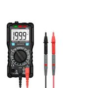 Multímetro digital con rango manual/automático para 600 V CA CC voltaje 10 A capacidad de resistencia de corriente, DM91, probador de circuito con pantalla LCD y linterna