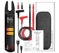 Multímetro digital de corriente tipo abierto U5, pinza amperimétrica inteligente, CA/CC 600 A, detección fugas, resistencia y condensador