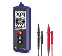 Multímetro digital de mano, rango manual/automático, mide voltaje CA/CC, resistencia, NCV, fase, con LCD retroiluminado y resistente a caídas para electricistas, bricolaje