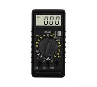 Multímetro Digital DT181 Portátil Voltímetro Amperímetro Ohmímetro LCD para compacto para Electricistas Hogar 100x50mm