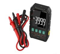 Multímetro digital Fy106b con modos manuales automáticos Va Pantalla LCD Retroiluminación para medir CA Dc Tensión Corriente Resistencia Capacitancia para frecuencia y comprobación de cable vivo Negro