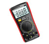 Multímetro digital industrial probador de resistencia de voltajes de corriente, antiquemaduras, construcción delicada de ABS para técnicos, dispositivo de medición eléctrico profesional