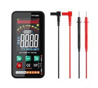 Multímetro digital inteligente con soporte para voltaje ACDC, resistencia, pruebas de frecuencia y función de retención de datos (FY129C (FY128 (inglés)