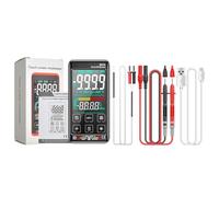 Multímetro digital inteligente recargable 621A con medición RMS real y rango automático, 9999 cuentas para pruebas precisas de resistencia a la corriente de voltaje, compatible con pruebas de