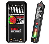 Multímetro Digital Inteligente y Detector de Voltaje Pantalla Grande a Color Kit Polimetro Automático BSIDE S10 y Bolígrafo Medidor de Electricidad X1 Set de Probador de Voltaje para Electricistas