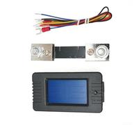 Multímetro Digital LCD 9 en 1 0-200V 100A Solar | 9 funciones en una pantalla, mide voltaje, corriente, potencia, , para resistencia, capacidad, SOC y tiempo