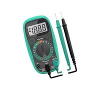 Multímetro digital LCD de 1999 unidades, amperímetro de resistencia a voltaje, multímetro multiprobador con zumbador retroiluminado, pantalla LED retroiluminada, multímetro