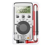 Multímetro digital, medidor de corriente, voltímetro, con iluminación de fondo de pantalla, sensor NVC, caja de almacenamiento para lápices de prueba, resistencia continua, frecuencia