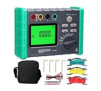 Multímetro digital, Medidores De Resistencia, Probador Puesta A Tierra Digital Medidor Voltaje Engranajes Múltiples Voltímetro Megóhmetro,para coches(DY4100B 1Set)