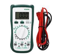 Multímetro Digital, Mini Portátil, ABS - Medición Precisa De Voltaje Corriente Y Resistencia, Protección Contra Sobrecargas, Uso Industrial Y Doméstico