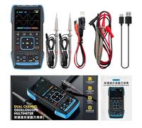 Multimetro Digital, Multímetro digital portátil, osciloscopio, 10 MHz*2+, generador de señales con función de 9999 cuentas, comprobador profesional inteligente