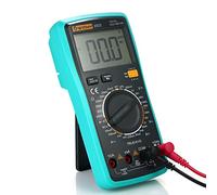 Multímetro digital portátil con informe de voz y NCV - Probador de verdadero valor eficaz para voltaje y corriente CC CA - Medidor de diodo de frecuencia de capacitancia de