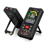 Multímetro digital profesional, comprobador de capacitancia verdadero valor eficaz, batería recargable, ohmios, Hz, CA, CC, 1000 V, 10 A Diagnóstico de distribución de energía
