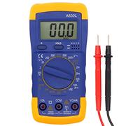 Multimetro Digital Profesional, Voltímetro Amperímetro Ohmímetro Probador Voltaje Multicomprobador AC/DC con Retroiluminación LCD, Ideal para Electricista, Laboratorio y Fábrica