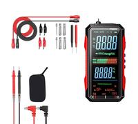 Multímetro digital recargable, multímetro inteligente actualizado, probador de pantalla digital automático de 6000 cuentas con pantalla a color, para electricidad automotriz doméstica