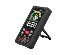 Multímetro digital recargable True RMS 9999 cuentas 1000V 10 ADC multímetro de voltaje y corriente CA con pantalla LCD a color