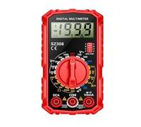Multímetro Digital SZ308 AC/DC multifunción voltaje resistencia de corriente hFE triodo Detector de onda cuadrada también(Black)