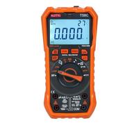 Multimetro Digital T58A, Voltimetro AC/DC, 9999 Cuentas, Medidor Profesional de Electricidad - Pantalla LCD Grande, NCV y Auto Apagado, Para Electricistas y Uso Doméstico (T58C)