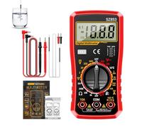 Multímetro Digital Tester - Probador Rápido y Preciso de 1999 Cuentas,Multímetro de Autorrango con Selección Automática de Rango | para electricista, hogar, eléctrico industrial, comercial, residencia