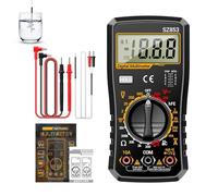 Multímetro Digital Tester - Rápido y Preciso con 1999 Cuentas Herramienta para Automoción | Multímetro de Autorrango con Selección Automática de Rango,para electricista, hogar, eléctrico industrial, c