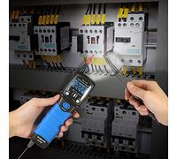 Multímetro digital tipo bolígrafo probador de voltaje con retroiluminación LCD portátil para electricistas ingenieros entusiastas del bricolaje plástico ABS 25 cm