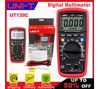 Multímetro Digital UNI-T UT139A UT139B UT139C True RMS, rango automático, AC DC, voltímetro, amperímetro, ohmímetro, probador de capacitancia NCV UT139A
