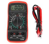 Multímetro digital, Voltímetro voltímetro amplificador de voltios probador bolsillo multímetros múltiples amímetro Ohmmetro medidor de voltaje de diodo eléctrico con luz de fondo LCD Auto Rangin(red)