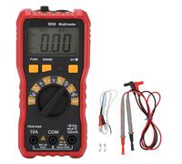 Multímetro digital Voltímetro y Ohmímetro, Medidor AC DC 600V 10A 20mΩ - Pantalla LCD con retroiluminación, Protección antideslizante, Uso profesional y doméstico